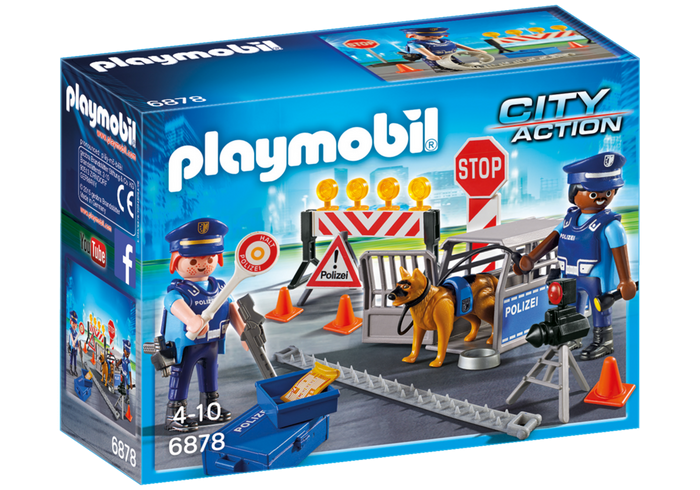 Playmobil 6878 Policejní zátaras silniční kontrola
