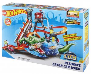 Hot Wheels City ultimátní automyčka s aligátorem