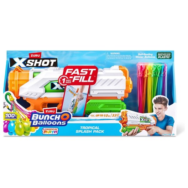 Zúru X-Shot vodná pištoľ s vodnými balónikmi Tropical Splash Pack