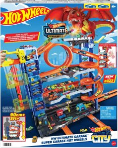 Hot Wheels City garáž s drakem