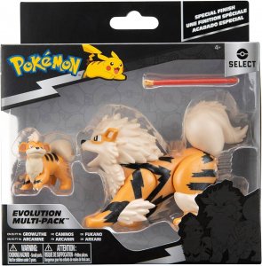 Jazwares Pokémon Evolution Select figurky Growlithe a Arcanine