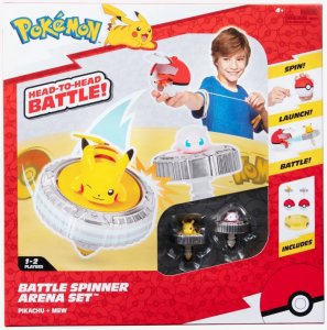 Jazwares Pokémon hračka Battle Spinner 2-Pack Pikachu a Mew