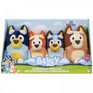 Moose Bluey Family Sada 4 plyšových hraček Bluey Bingo Chilli Bandit