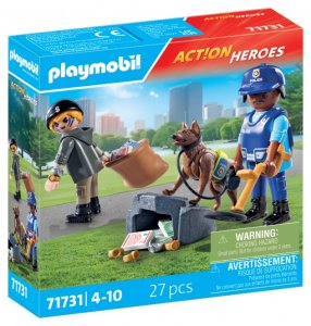 Playmobil 71731 Policejní pátrání se psem