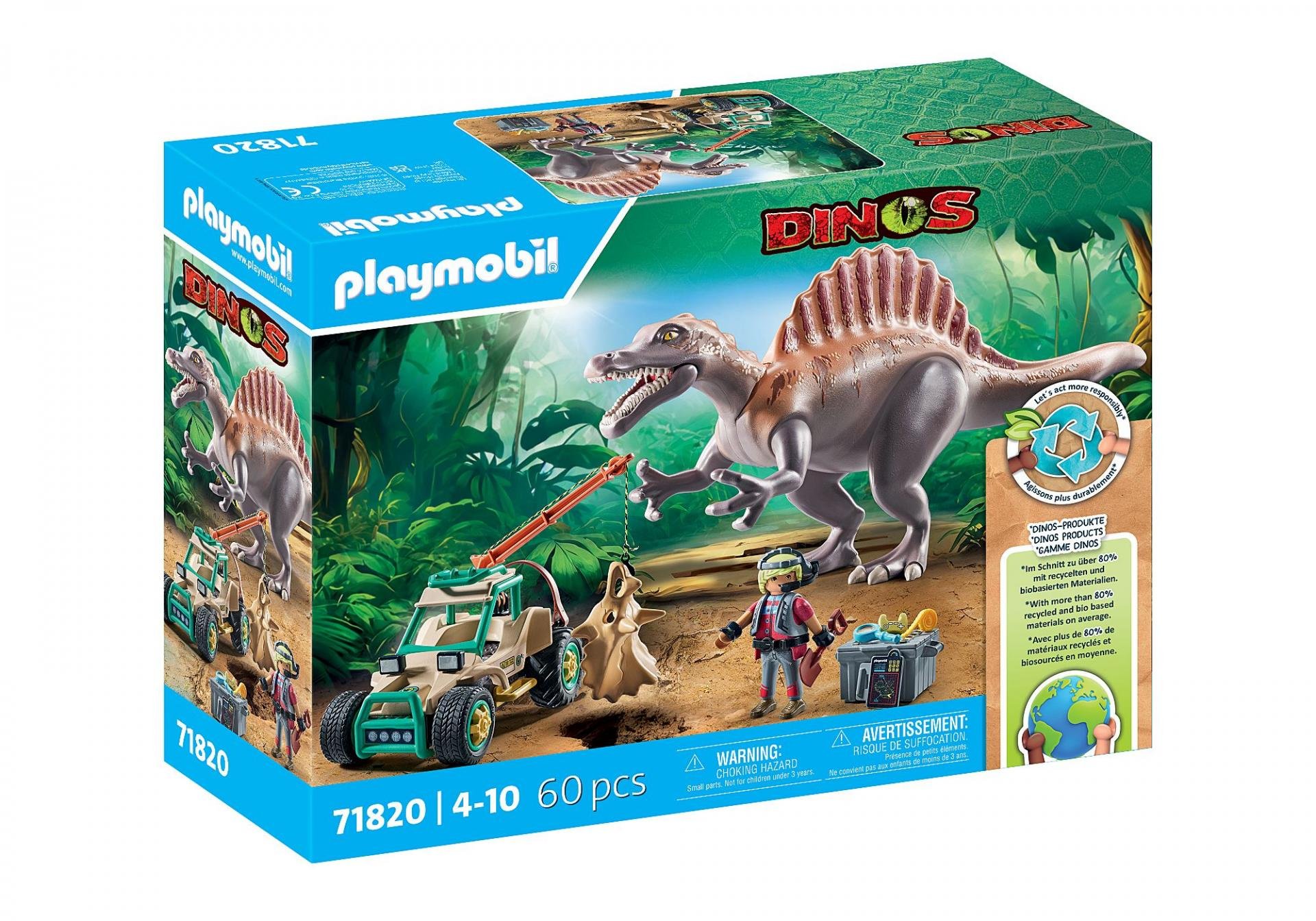 Playmobil 71820 Spinosaurie útok
