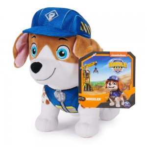 Tlapková patrola RUBBLE & CREW PARTA PLYŠIAK PLYŠOVÝ PSÍK PLYŠIAK WHEELER 20cm