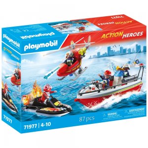 Playmobil 71977  Action Heroes Hasiči zásah s podvodním motorem