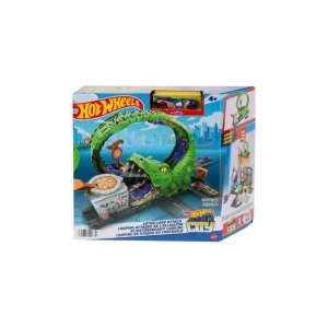 Hot Wheels City Gator Loop Attack playset