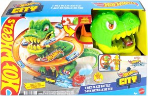 Hot Wheels CITY T-REX ÚTOČÍ NA HASIČSKÚ STANICU JBM73