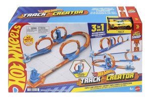 Mattel Hot Wheels® Track Creator dráha Trojitá slučka, JDW39