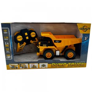 Gear Inc RC Dálkově ovládaný sklápěč v měřítku 1:24, žlutý