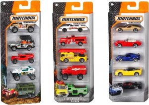 Mattel Matchbox Autíčka Angličák 5 ks