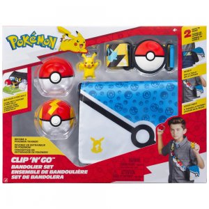 Jazwares Pokemon Pikachu Clip 'N Go Bandolierský Set - Pikachu Battle Figure