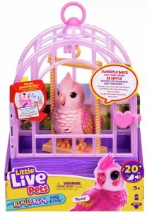 Little Live Pets Mluvící ptáček s klecí My Really Real Rosie