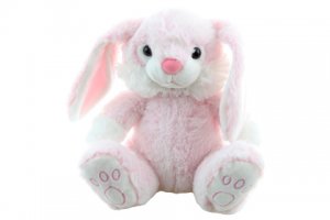 Plyš králík růžový 23 cm