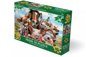 Puzzle 3D - Smějící se domácí zvířata