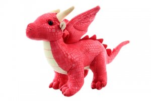 Plyš drak červený 20 cm ECO-FRIENDLY