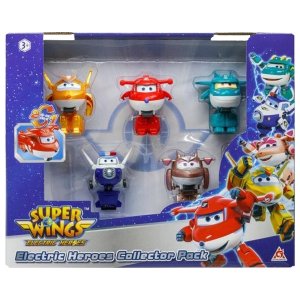 Super Wings Electric Heroes Sada 5 transformujících letadel