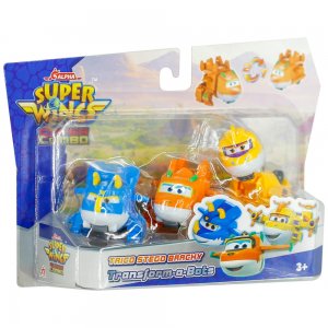 Super Wings Super Combo Sada 3 transformujících letadel