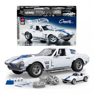 Mattel Brick Shop Hot Wheels Elite Series stavební set 1/16 Corvette Grand Sport, JGR31