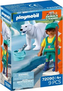 Playmobil 72090 Zoo: Lední medvěd a ošetřovatel