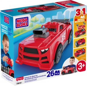 Mega Bloks Stavebnice závodní auto 3 v 1 JKG35