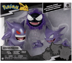 Jazwares Pokémon Select Evolution Multipack (Gastly, Haunter, Gengar)