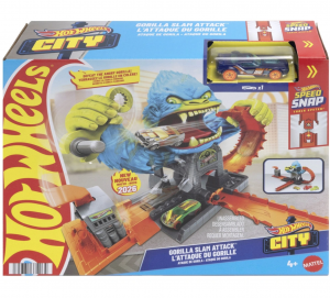 Hot Wheels City Dráha Hladová gorila raketomet epický skok JHL92