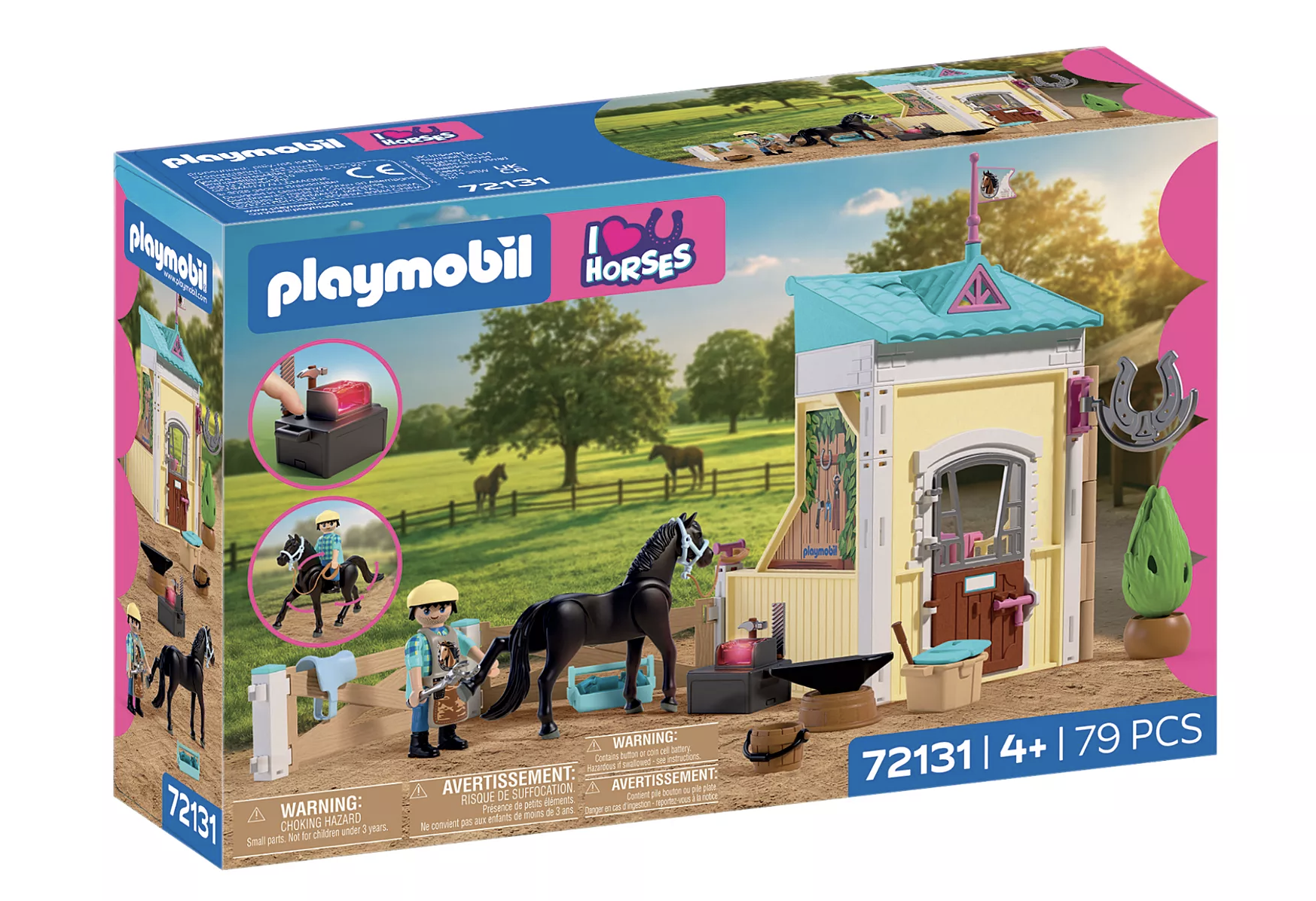 Playmobil 72131 Malá stáj s podkovářem