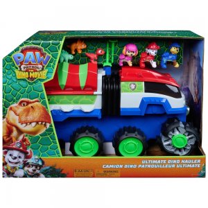 Spin Master Paw Patrol Dino Tlapková patrola OBROVSKÉ VOZIDLO HAULER se 3 figurkami pejsků a dinosaurů