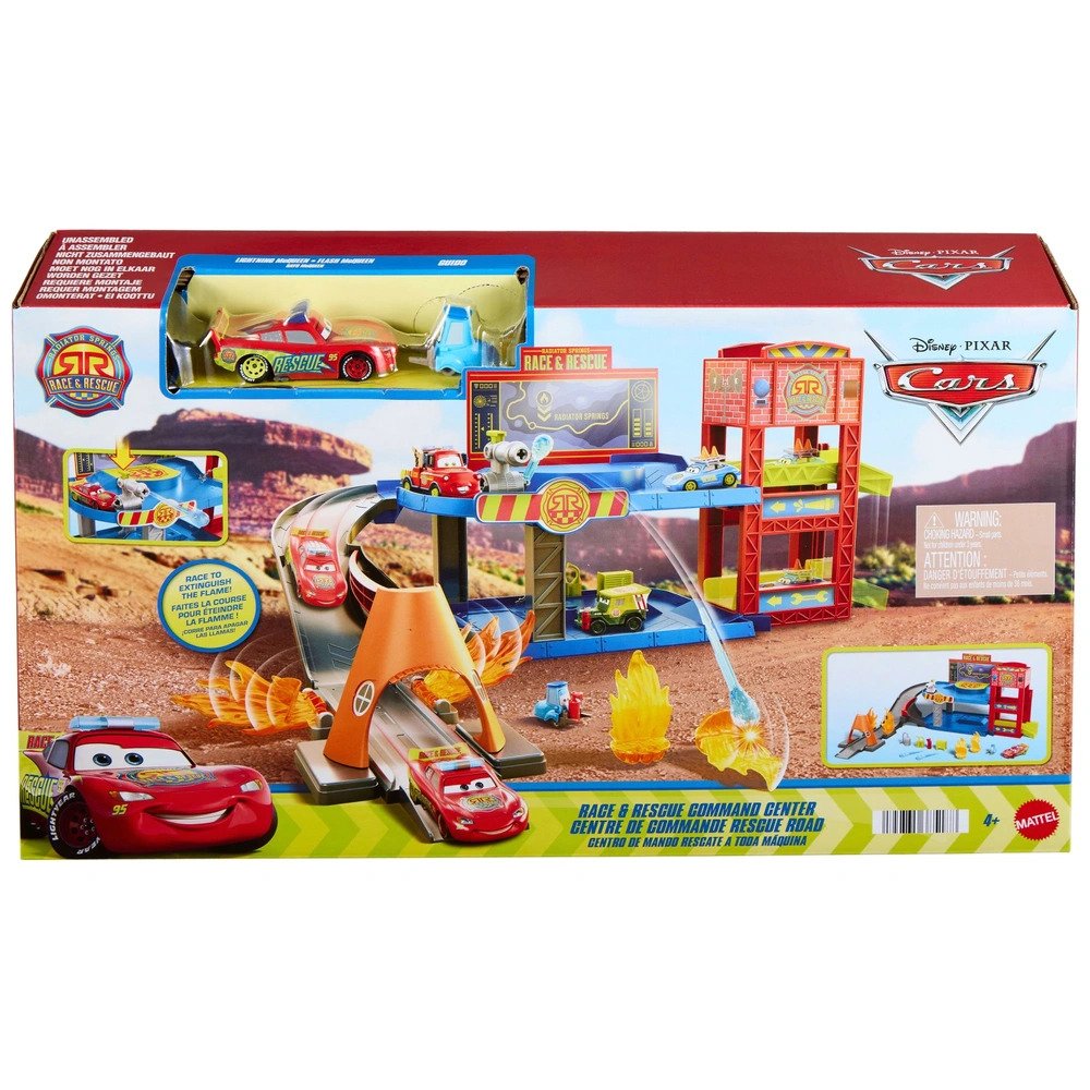 Mattel Disney Cars Hrací set Race and Rescue Velitelství