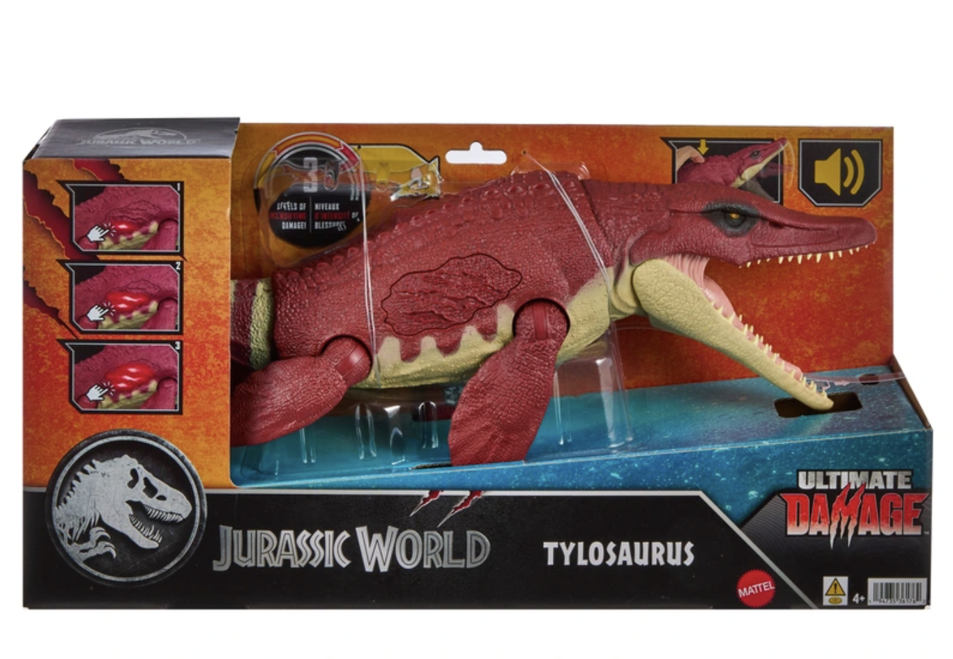 Mattel Jurský Svět Ultimate Damage Tylosaurus JLD19
