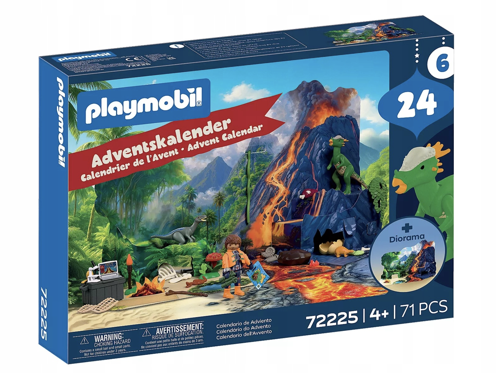 PLAYMOBIL 72225 ADVENTNÍ KALENDÁŘ Výprava dinosaurů