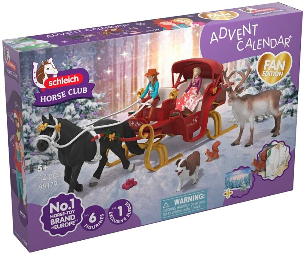 Schleich Horse Club Adventní kalendář Vánoční saně 99179
