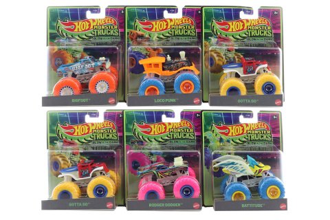 Hot Wheels Monster Trucks svítící ve tmě JFX08