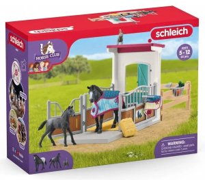Schleich 42611 Koňský box s klisnou a hříbětem