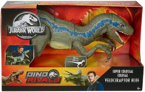 Mattel Jurský svět VELOCIRAPTOR BLUE 96 cm