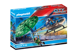 Playmobil 70569 Policejní vrtulník Pronásledování padáku