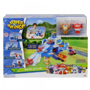 Alpha Group Super Wings Letisko so zvukovými a svetelnými efektmi 2 lietadlami