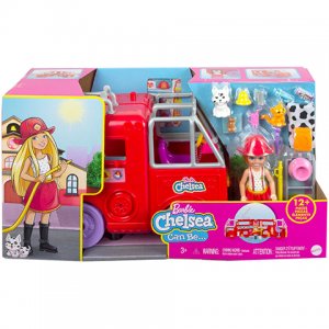 Mattel Barbie Chelsea Hasičské auto, HCK73