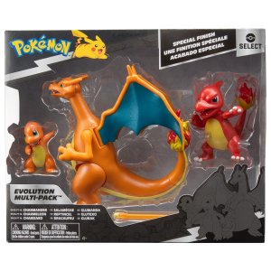 Pokémon Select Action 3-Pack Evolution Charmander Charmeleon Charizard