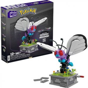 Mattel POKÉMON MEGA CONSTRUX CONSTRUCTION SET MOTION BUTTERFREE 22 CM