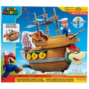 Jakks Super Mario Hrací sada Deluxe vzducholoď se zvukem a postavou