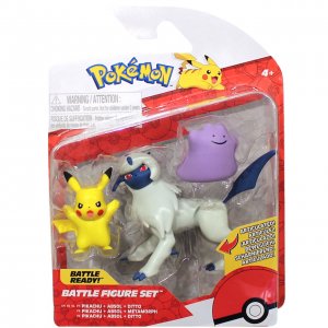 Jazwares Pokémon Battle Set akční figurky Pikachu a Absol a Ditto