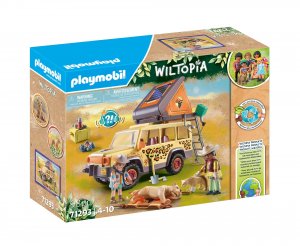 Playmobil 71293 Wiltopia - S terénním vozidlem mezi lvy