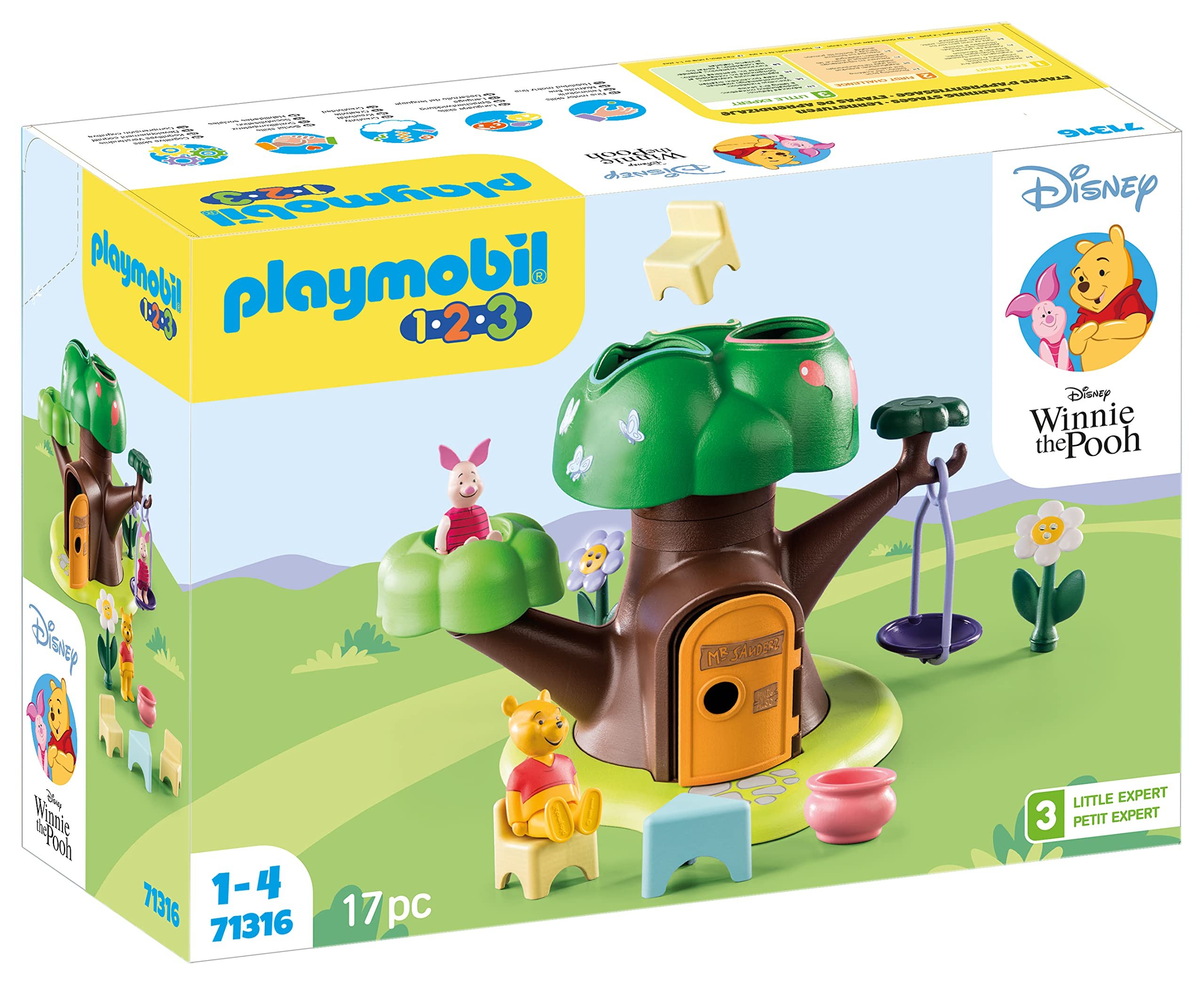 Playmobil 1.2.3 71316 Domček na strome Medvedíka Pú a Prasiatka