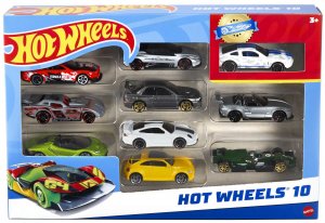Mattel Hot Wheels Autíčka 10 kusů